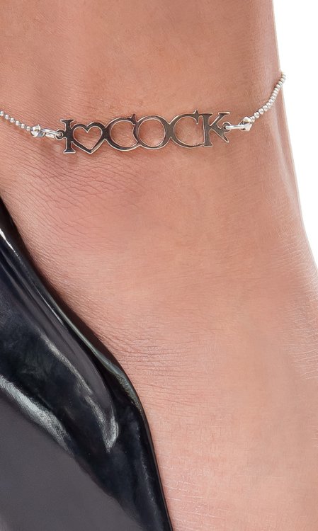 I&#10084;Cock Ankle Chain