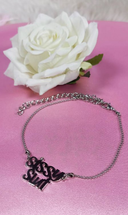 SissySlut with Diamonte Ankle Chain