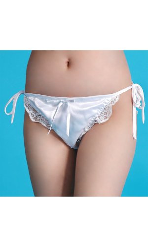 Bikini Bridal White Satin Panties Bikini Bridal White Satin Panties