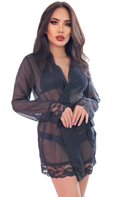 Flirty Chiffon Robe