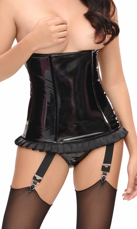 Ebonee Boned Frilly Corset