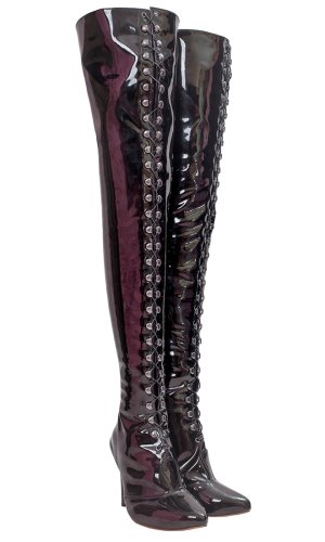 Elektra 4 inch PVC Thigh Boots