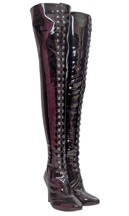 Elektra 4 inch PVC Thigh Boots