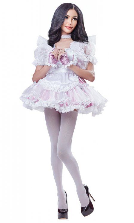 Luxury Frilly Holo Sissy Maid