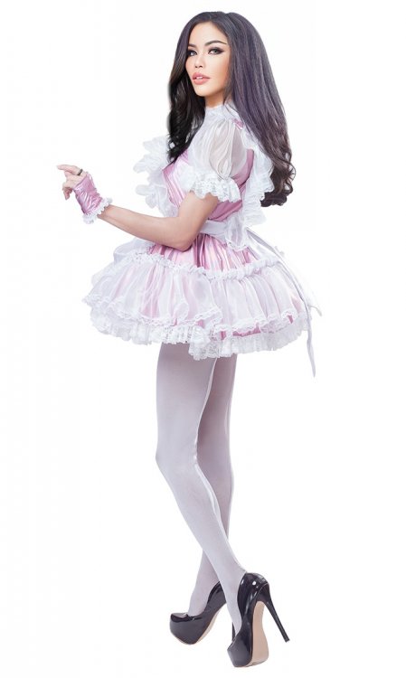 Luxury Frilly Holo Sissy Maid