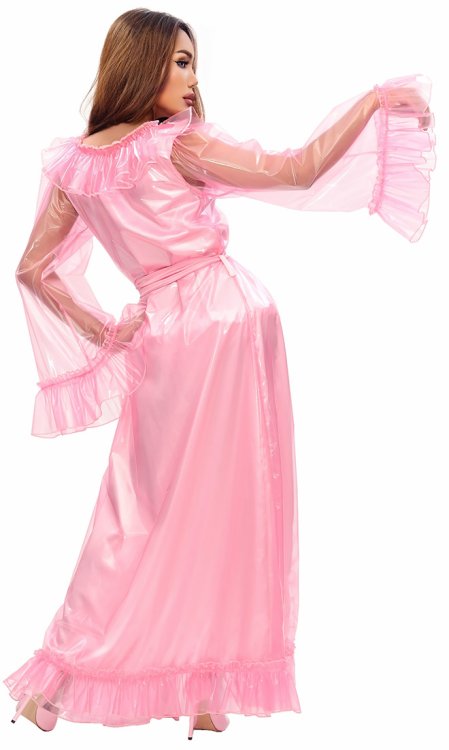 Plastic and Satin Moviestar Gown