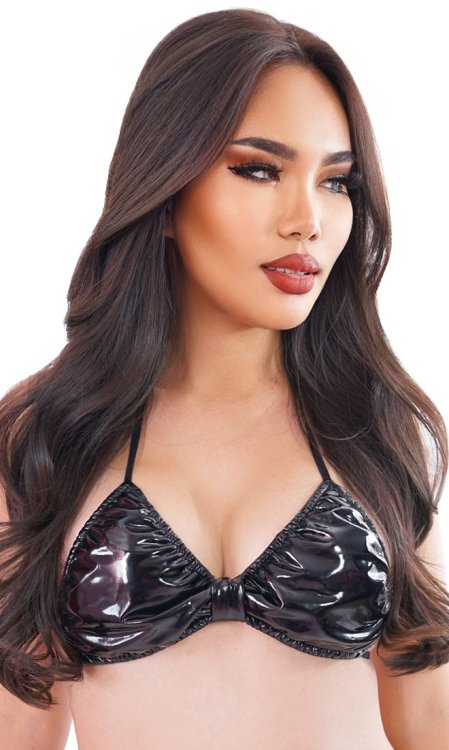 Suzette PVC/Leatherette Bra