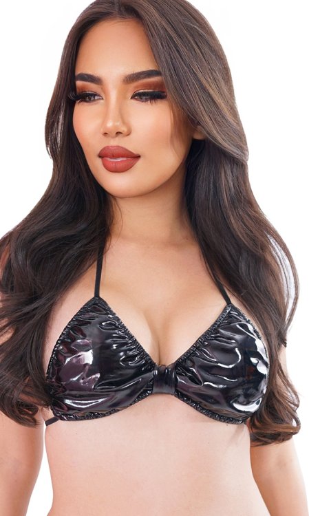 Suzette PVC/Leatherette Bra