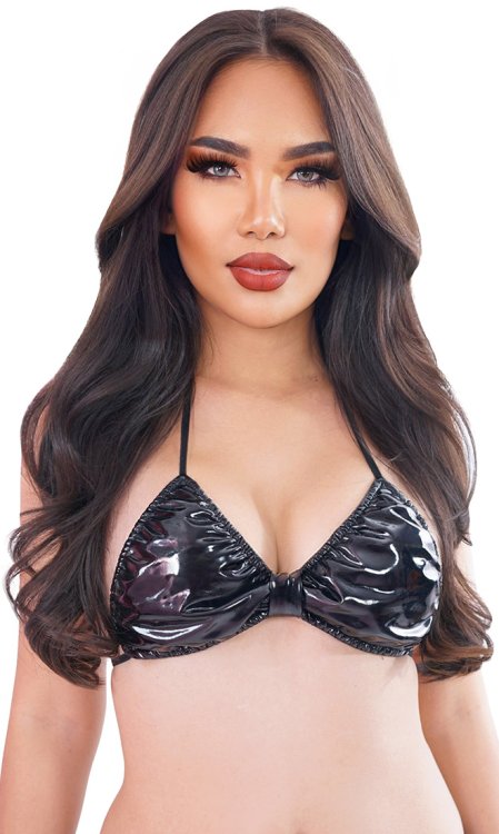 Suzette PVC/Leatherette Bra