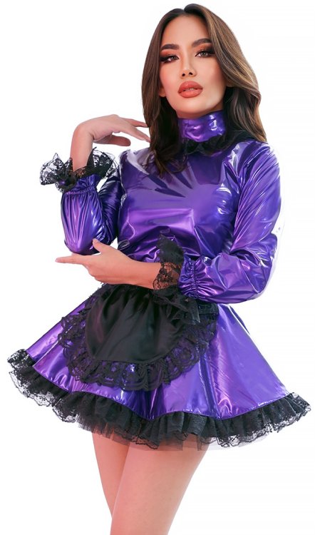 PVC Xara Maid (long sleeves, high neck)