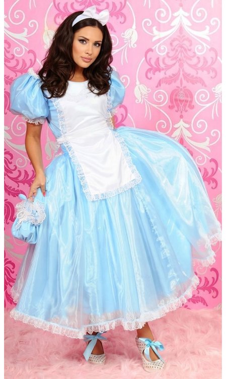 Alice-in-Wonderland Long PVC Dress