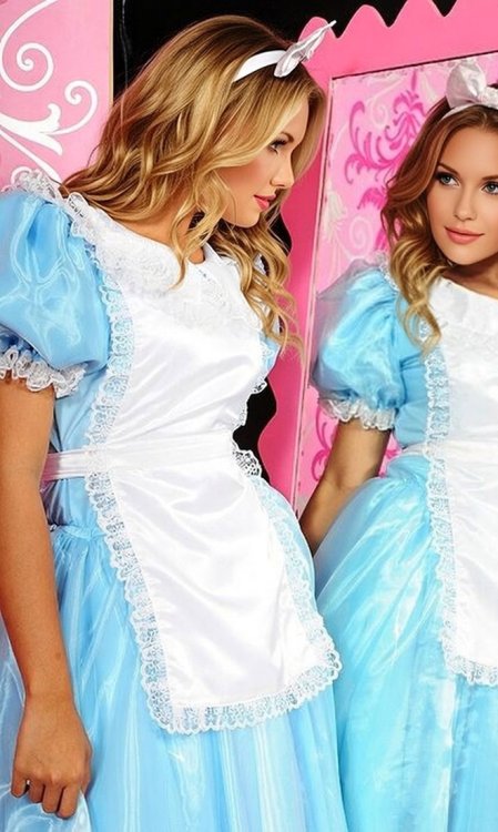 Alice-in-Wonderland Long PVC Dress