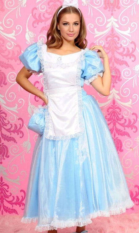 Alice-in-Wonderland Long PVC Dress
