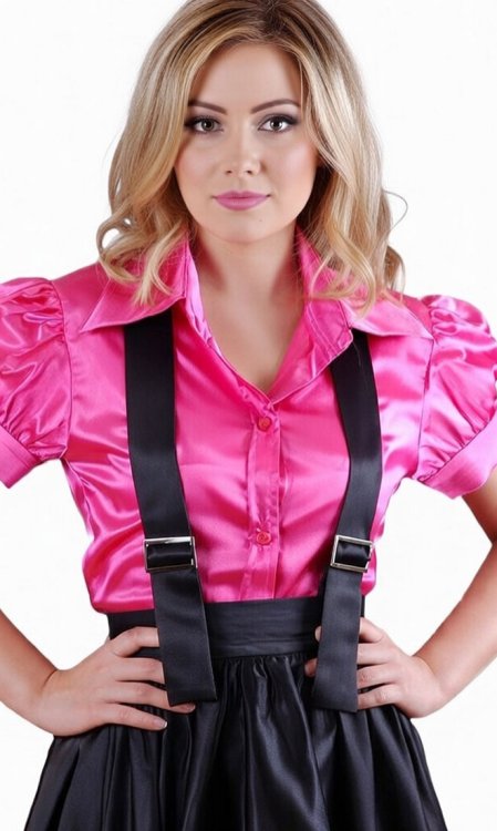 Satin Fitted Prim Blouse