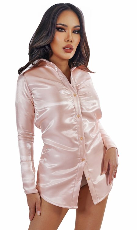 Satin Wondershine Carrie Blouse