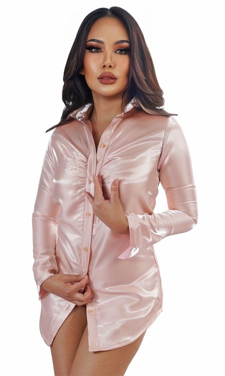 Satin Wondershine Carrie Blouse