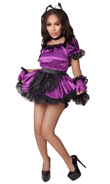 Xara Satin French Maid