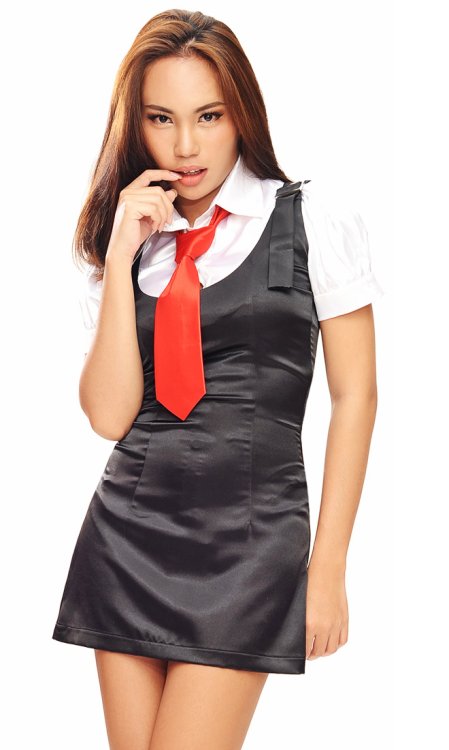 Olivia Satin School Girl