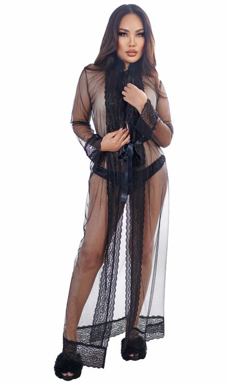 Soft-net Peignoir