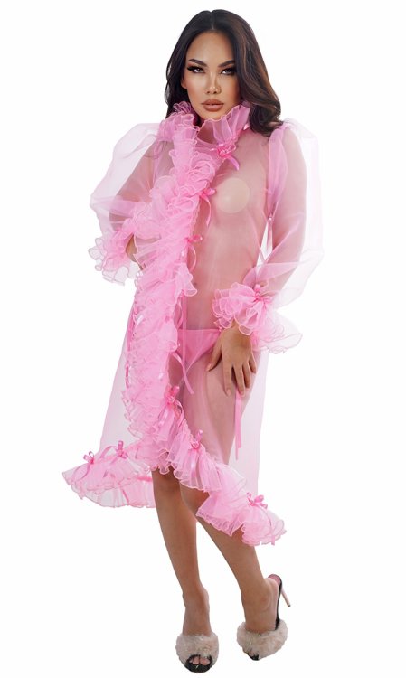 Sheer Ribbons Peignoir