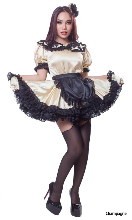 Adaline Satin French Maid