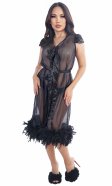 Tinsel Feather Gown