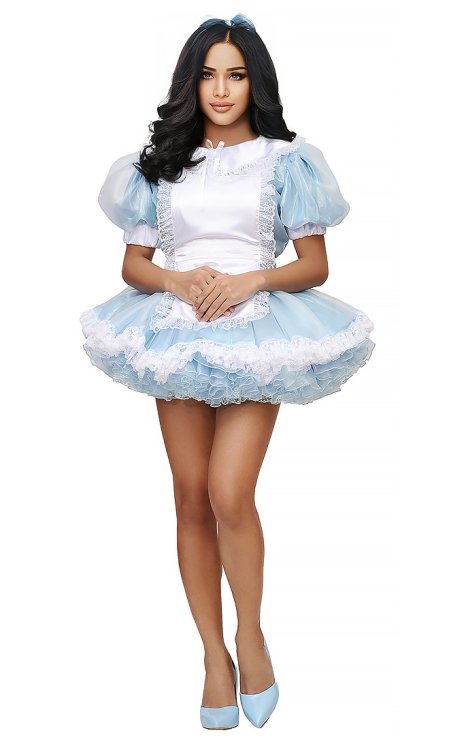 Alice-in-Wonderland Short Sissy Dress