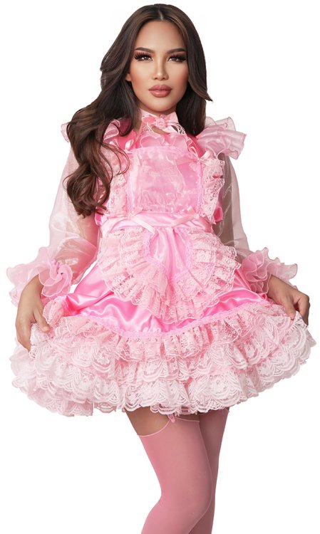 Shimmering Pansy Sissy Dress