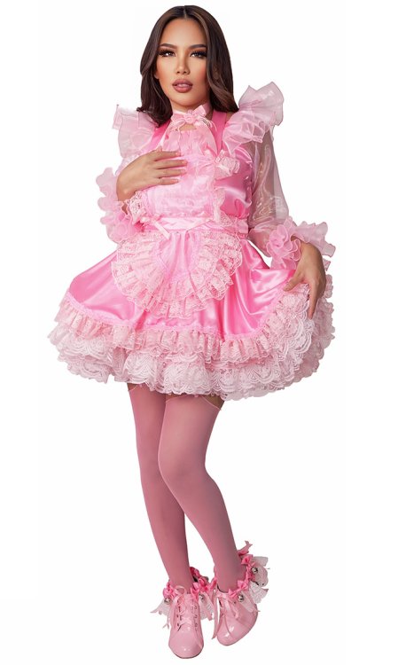 Shimmering Pansy Sissy Dress