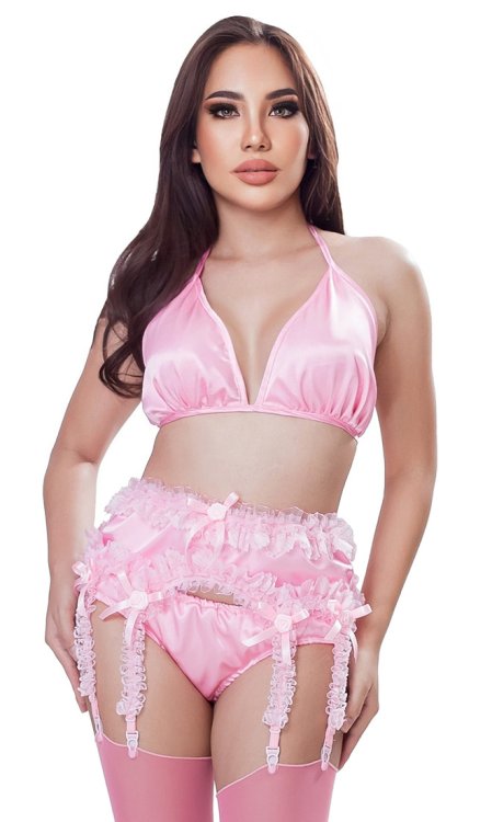 Ellenah 8-clip Sissy Suspender Belt