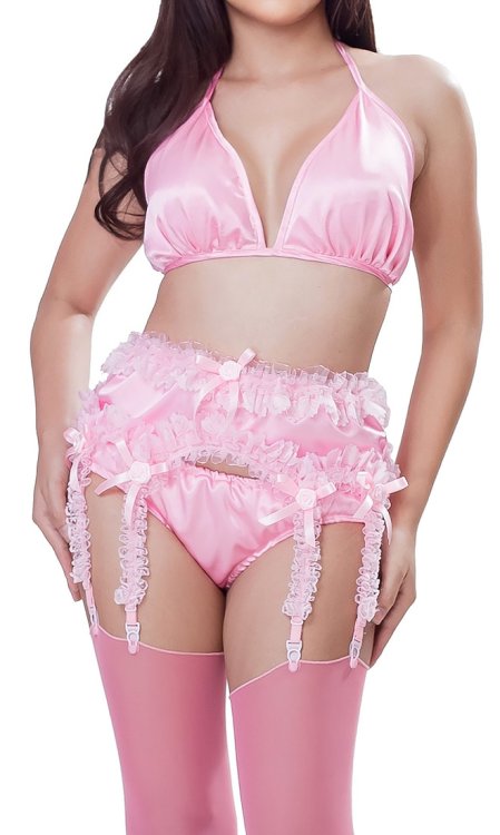 Ellenah 8-clip Sissy Suspender Belt