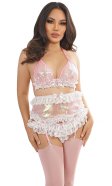 Meli Glass-Silk Suspender Belt