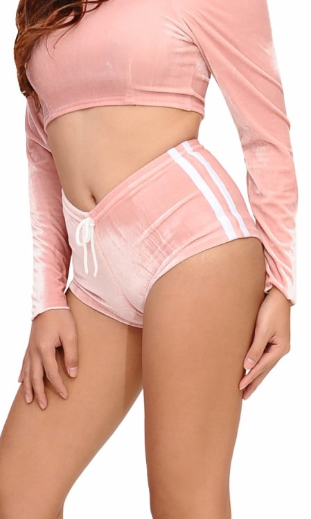 Velvet Lounge Stripe Shorts