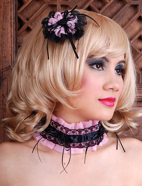 natalie net and lace choker 1