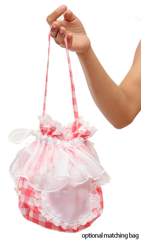 daisy gingham sissy maid uniform 7