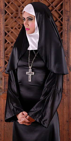 satin nun habit (hat) 9