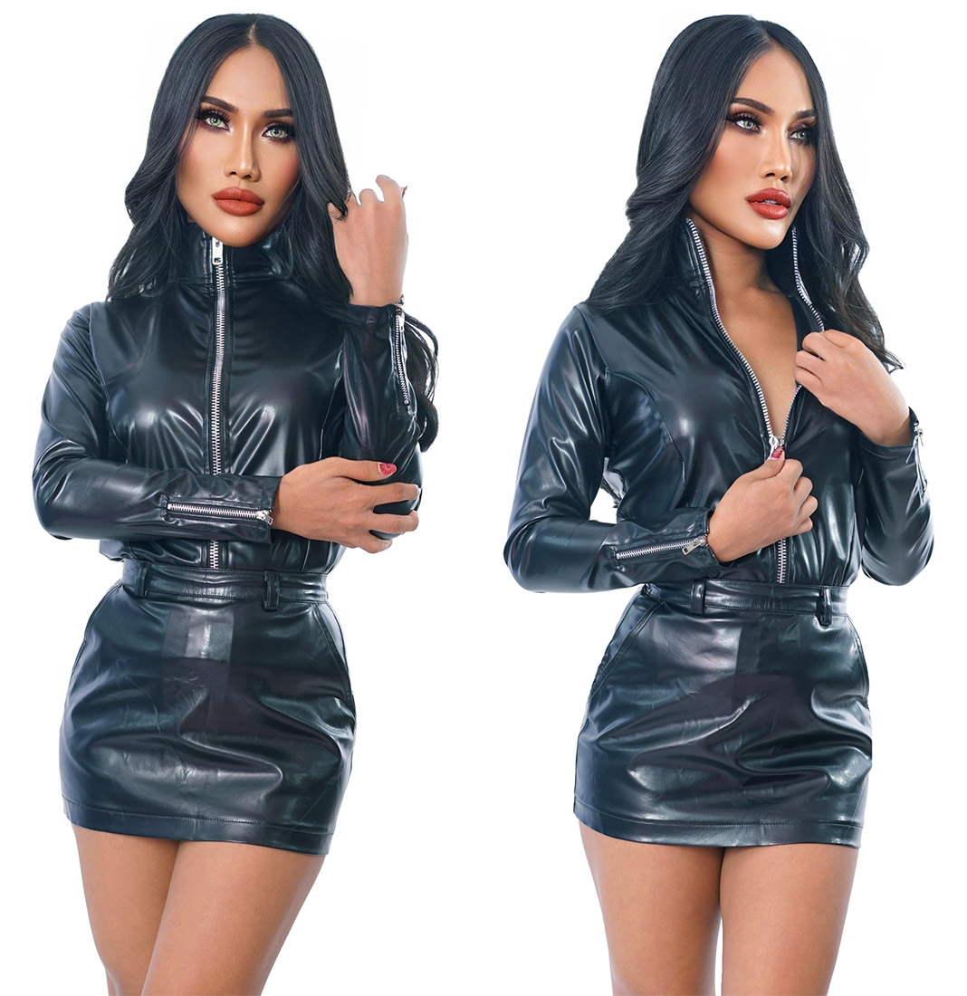 cindy leatherette zipper jacket 03