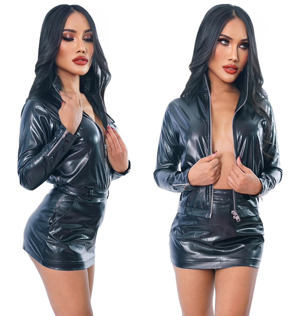 cindy leatherette zipper jacket 04