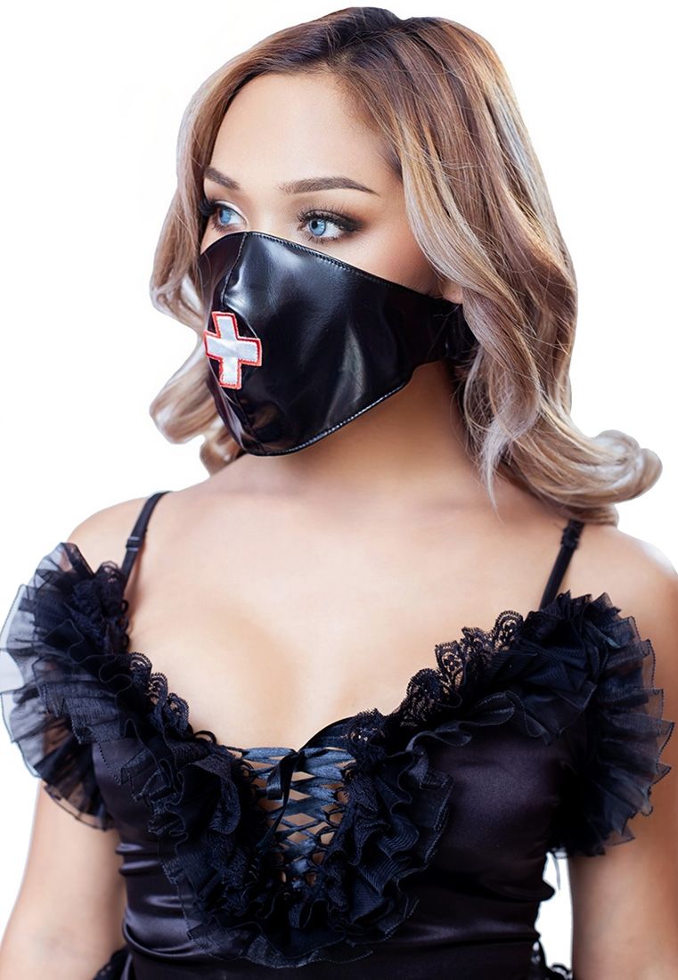leatherette medical mask 1