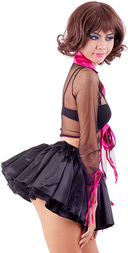 sindee satin trim tie front blouse 3
