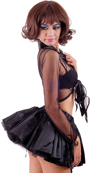 sindee satin trim tie front blouse 5