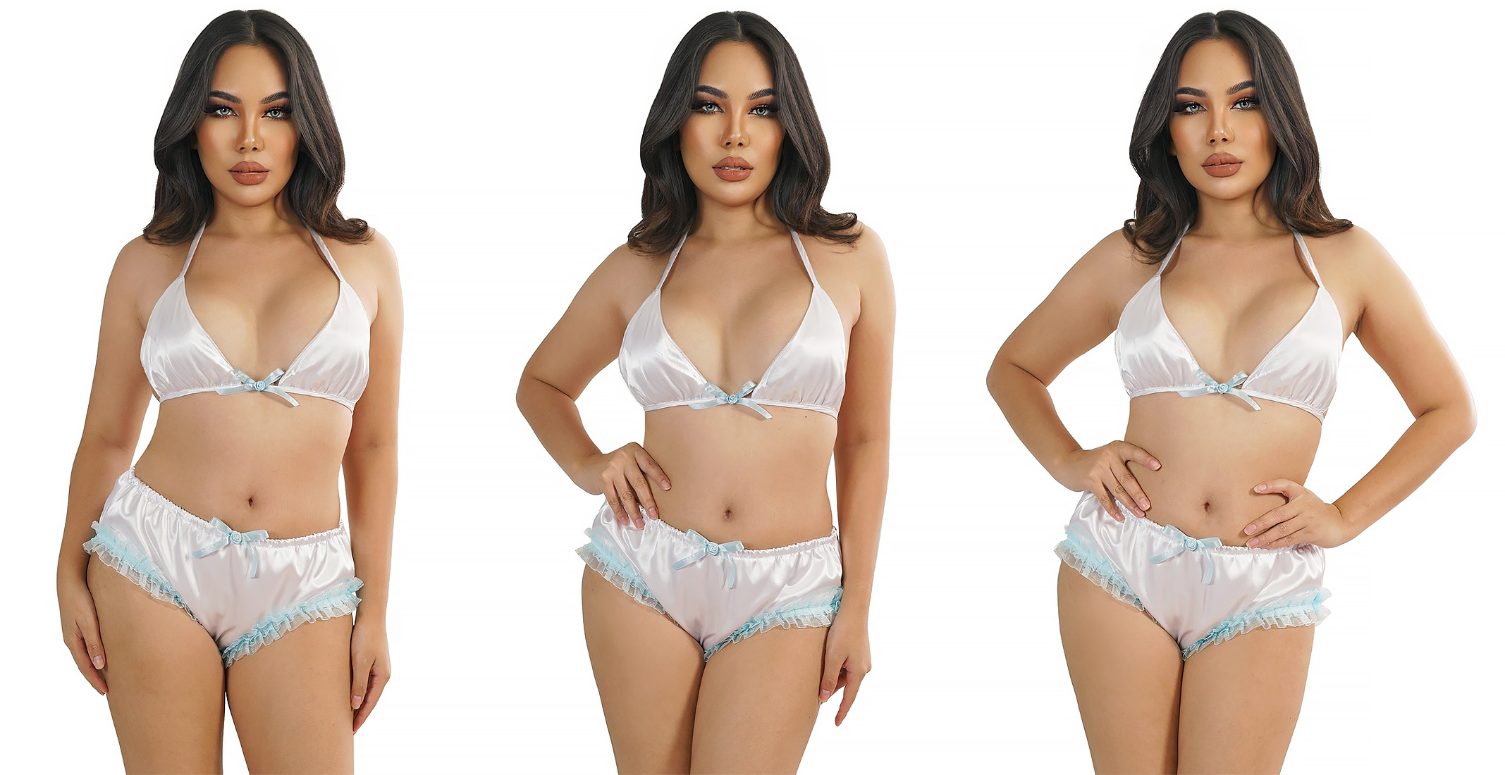 fawn white satin panties with blue lace 01
