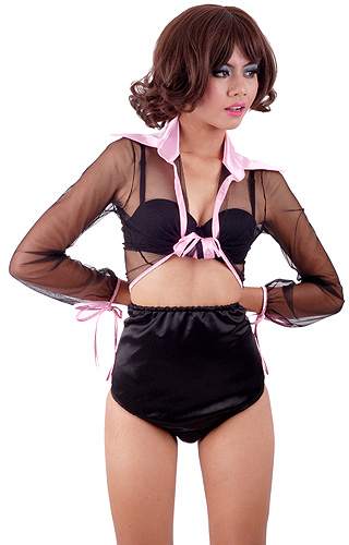 high waist pure satin panties 1