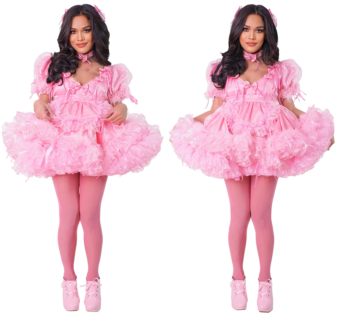 barbi satin sissy dress 02 prs066