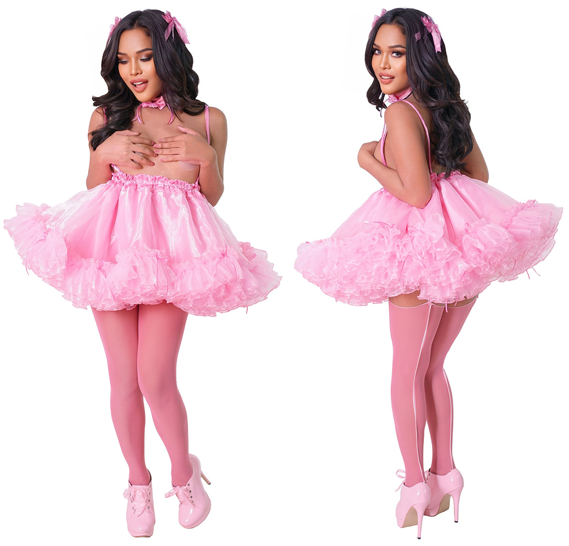barbi satin sissy dress 03 prs066