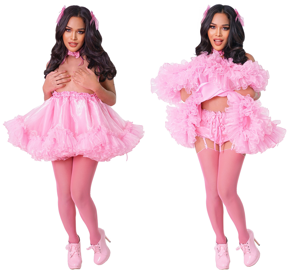 barbi satin sissy dress 05 prs066