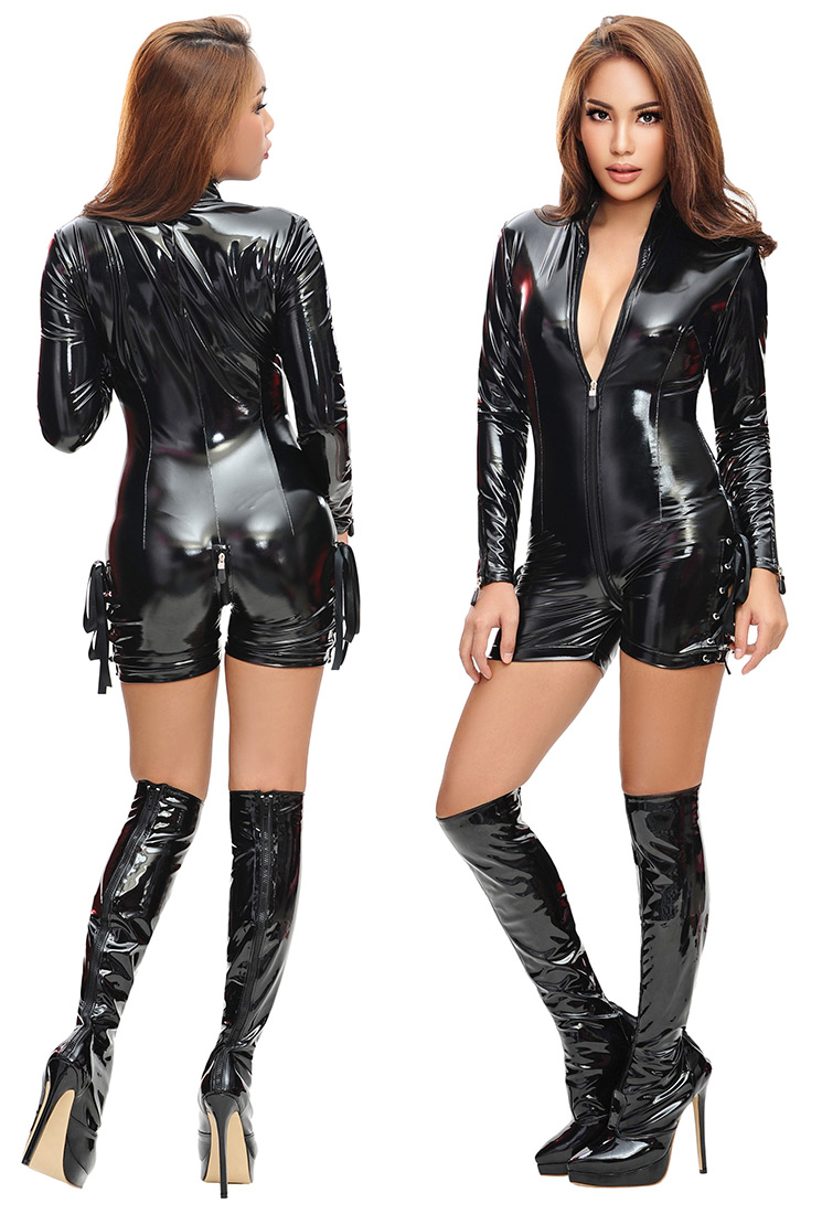 shorts catsuit pvc324 2