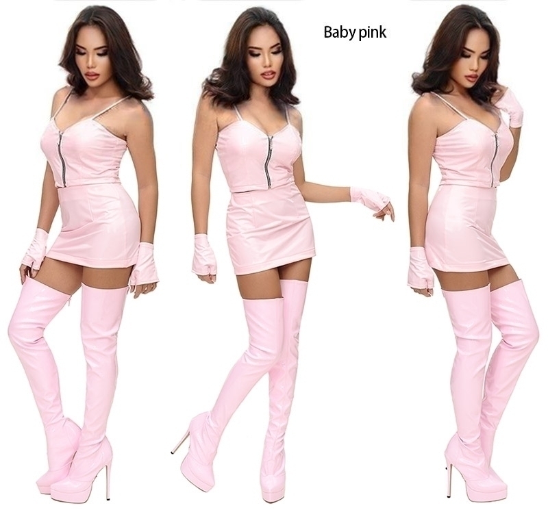 pvc mini skirt 10