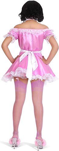 mauve satin french maid 1