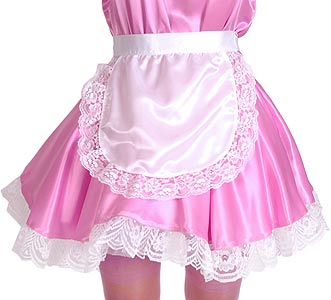 mauve satin french maid 5